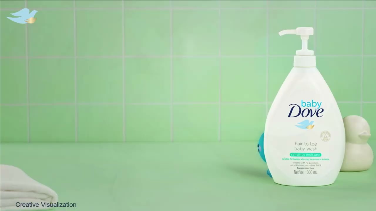 Give baby's skin mild & gentle nourishment with Baby Dove.​