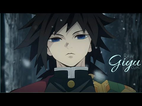 Giyu raw clips for amv/edit | Part-1 | Dracobyte Creation