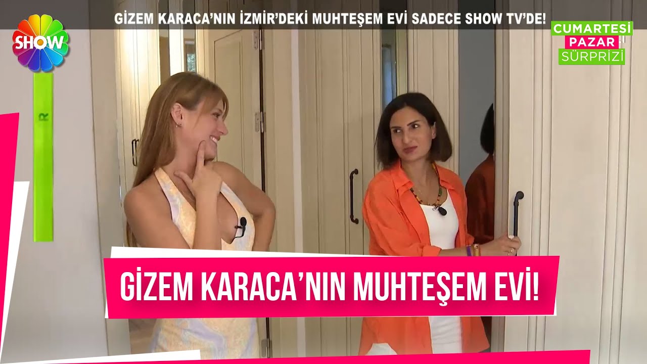 Gizem Karaca, İzmir'deki muhteşem evinin kapılarını sadece Show TV'ye açtı!
