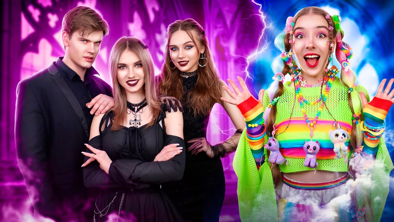 Gökkuşağı Kız Gotik Ailede! Kızımızın Hayat Hikayesi