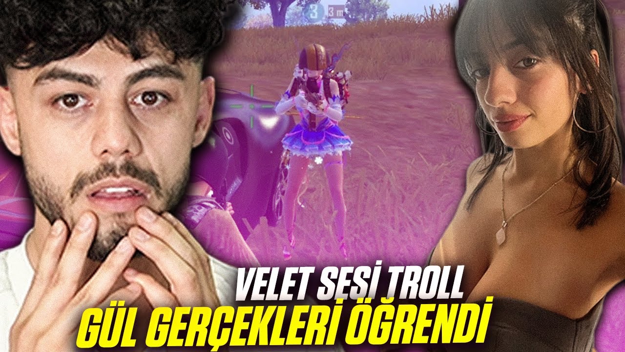 GÜL GERÇEKLERİ ÖĞRENDİ !! ( VELET SESİ TROLL ) - PUBG Mobile