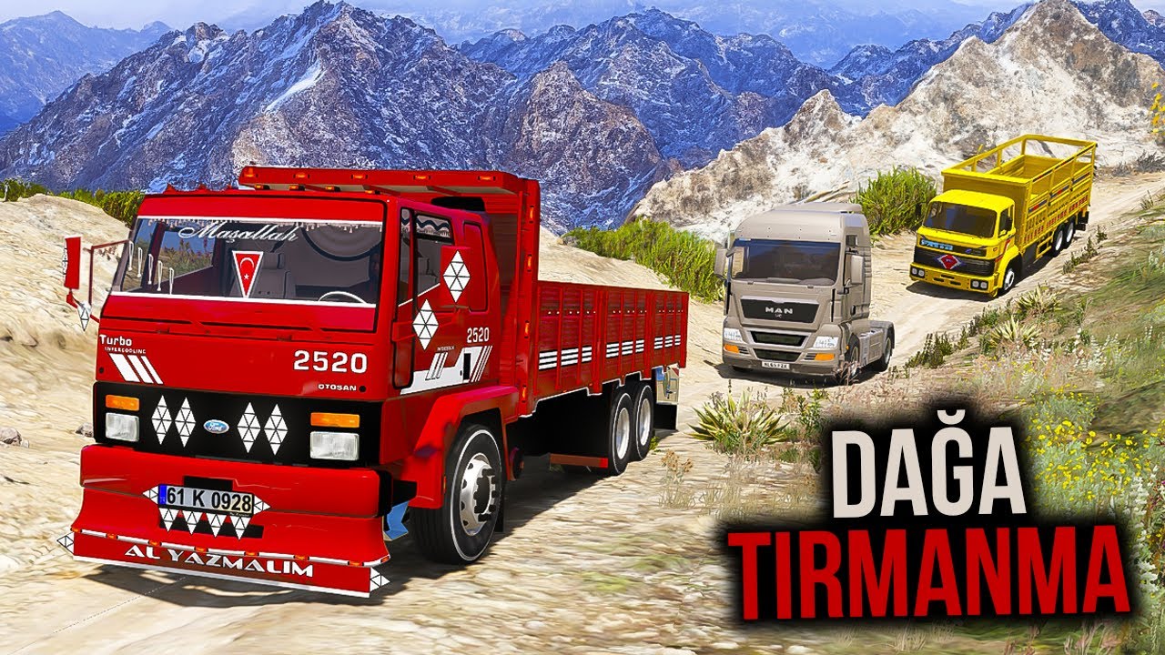 Güçlü Kamyonlar vs Güçlü Tırlar Dağa Tırmanıyor !!! Örümcek Abi ile GTA 5