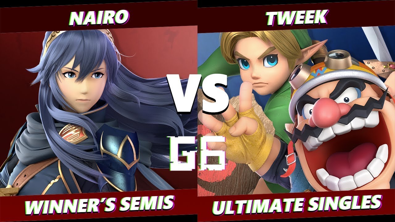 Glitch 6 SSBU - NRG | Nairo (Lucina) VS Tweek (Wario/Young Link) Smash Ultimate Winner's Semis