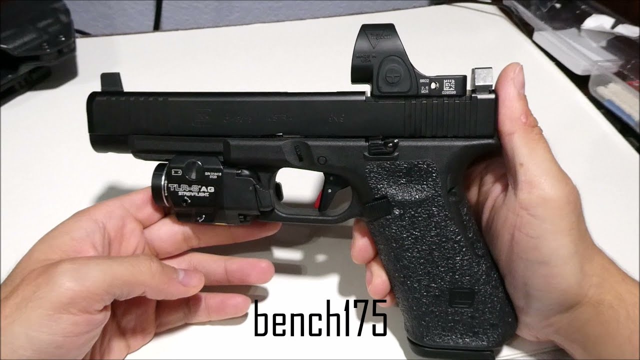 Glock 34 Gen 5 MOS with AmeriGlo Suppressor Height Sights GL-524 4XL and Trijicon SRO