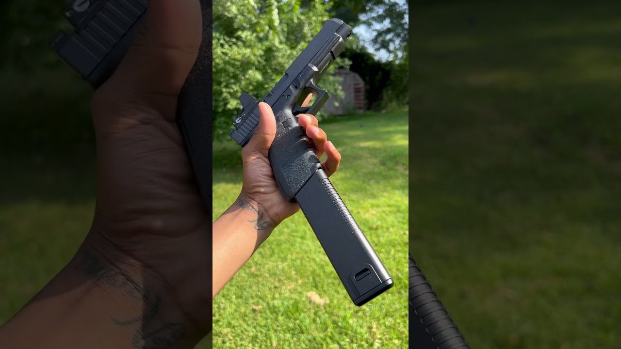 Glock 41 Gen 4 w/ Hollow Tips & Extended Mag #glock #gun #gunpistol
