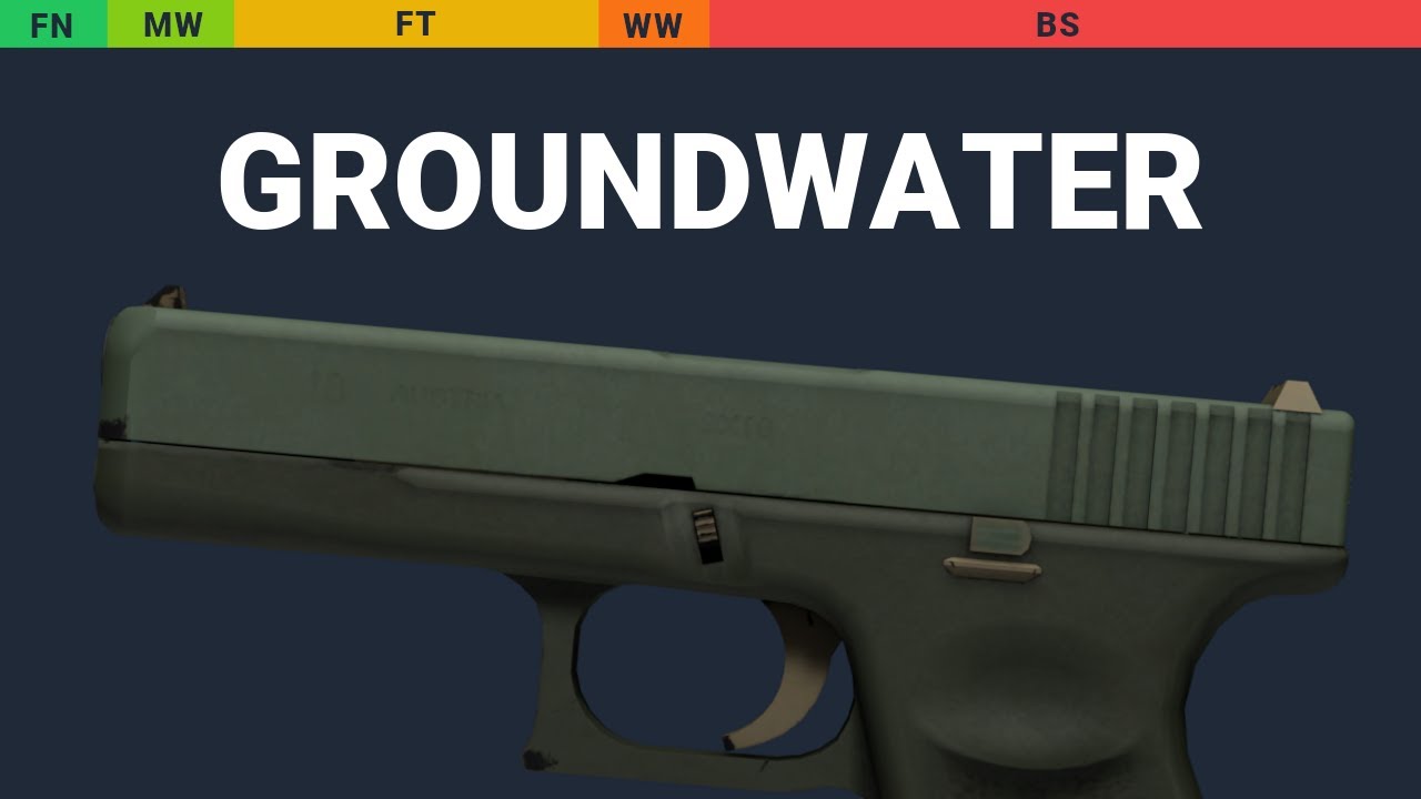 Glock-18 Groundwater - Skin Float And Wear Preview