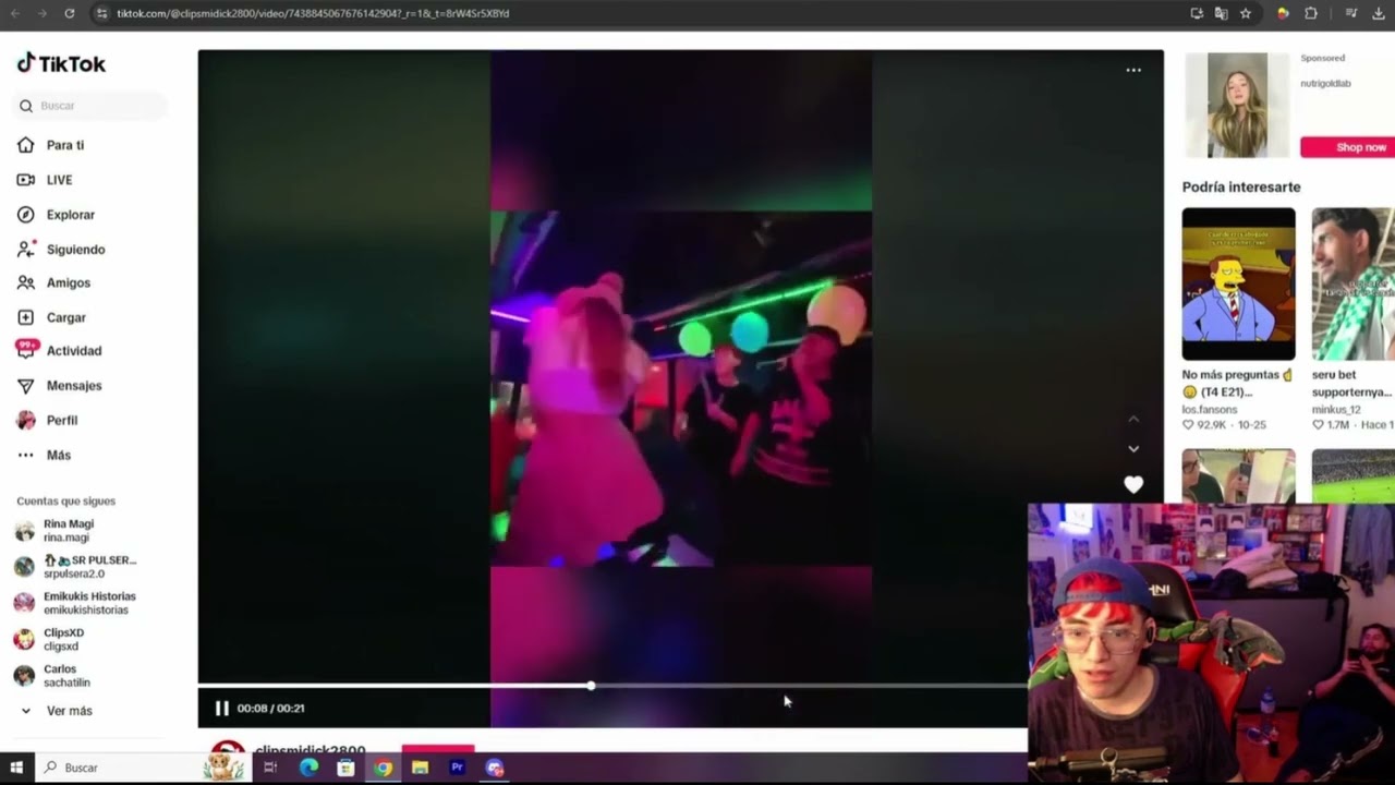 GLOGLO REACCIONA A DAARICK VIENDO A EMIKUKIS BAILAR