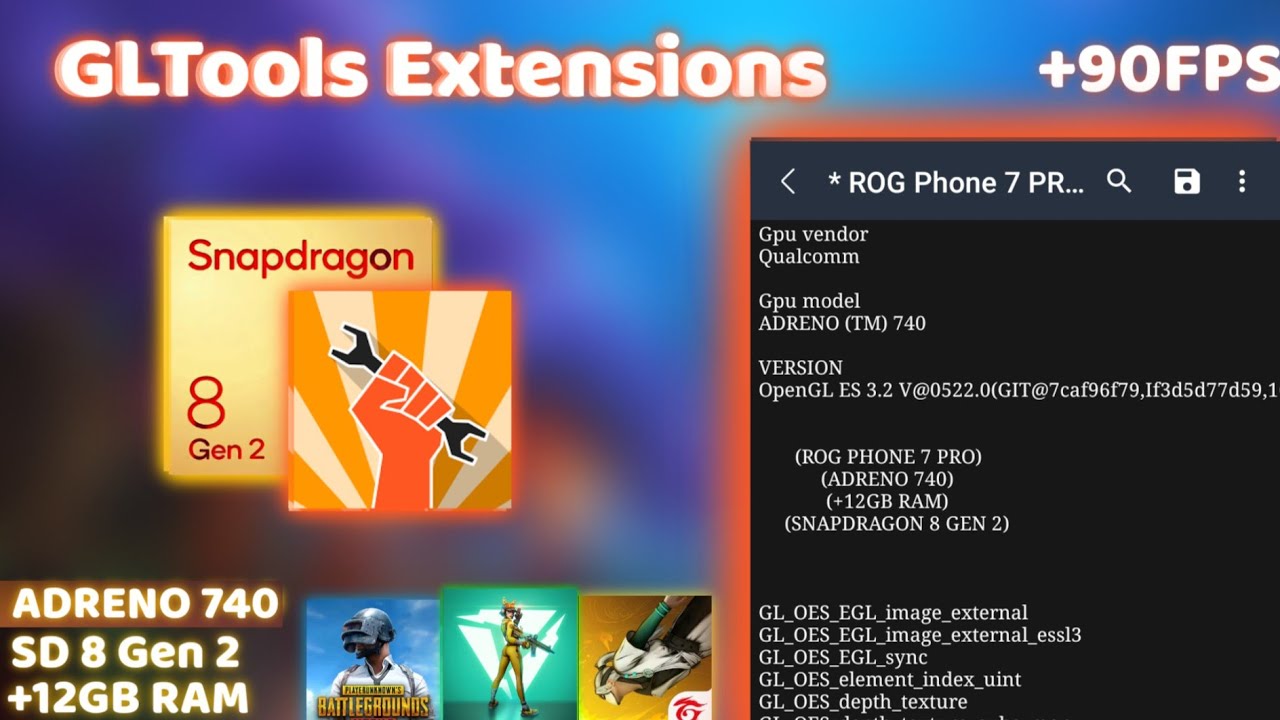 GLTools Snapdragon 8 Gen 2 | Unleash Performance +90 FPS