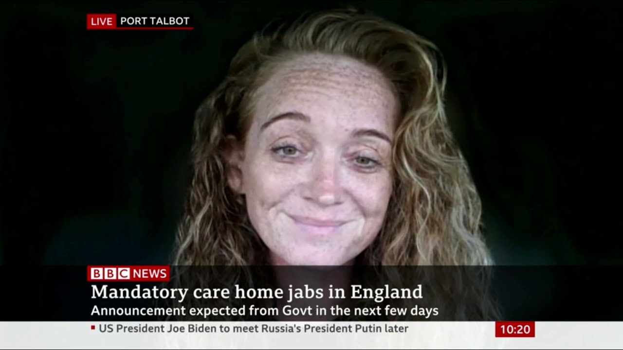 GMB's Kelly Andrews on mandatory vaccinations for care staff | BBC News