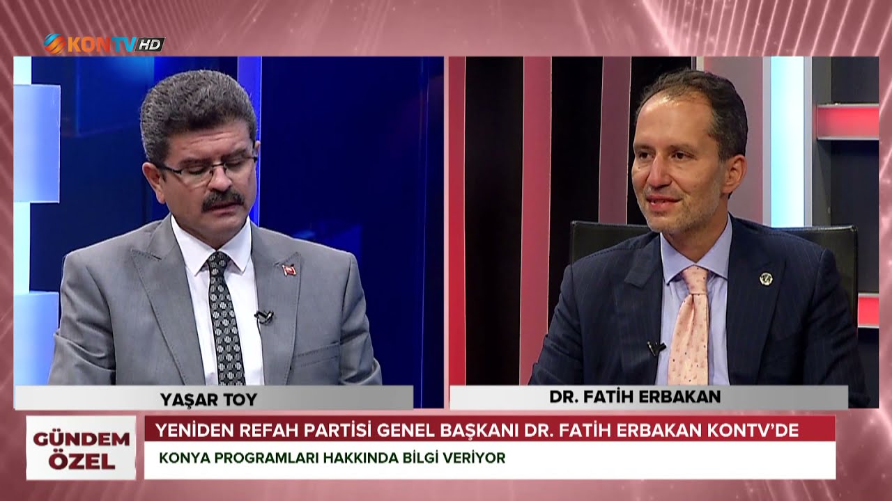 GÜNDEM ÖZEL -  YENİDEN REFAH PARTİSİ GENEL BAŞKANI FATİH ERBAKAN - 12 EYLÜL 2021