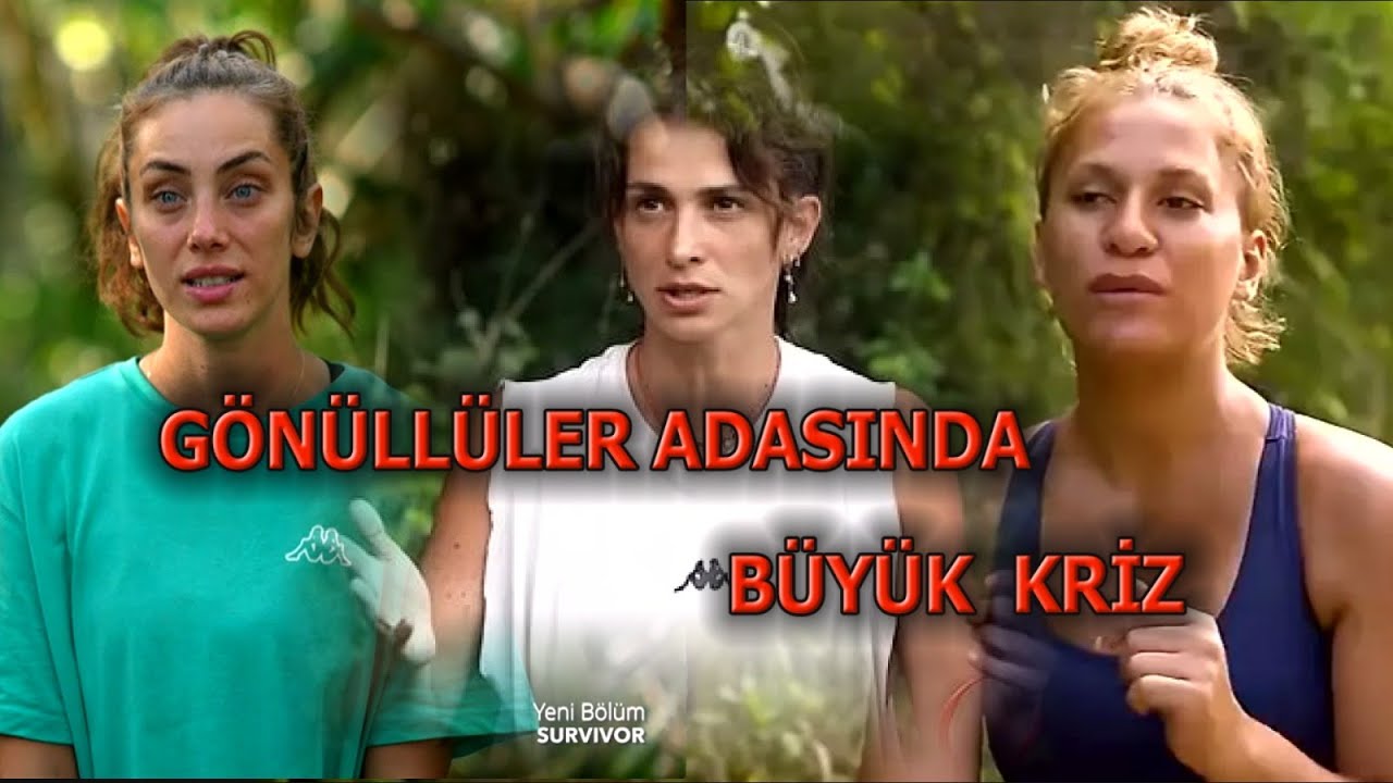 GÖNÜLLÜLER ADASINDA KIZLAR BİRBİRİNE GİRDİ