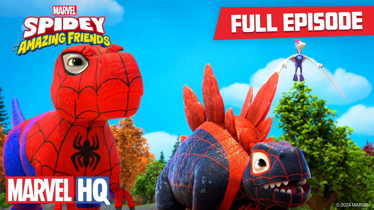 Go Dino-Webs Go! | Full Episode | Spidey and His Amazing Friends | @disneyjr @MarvelHQ