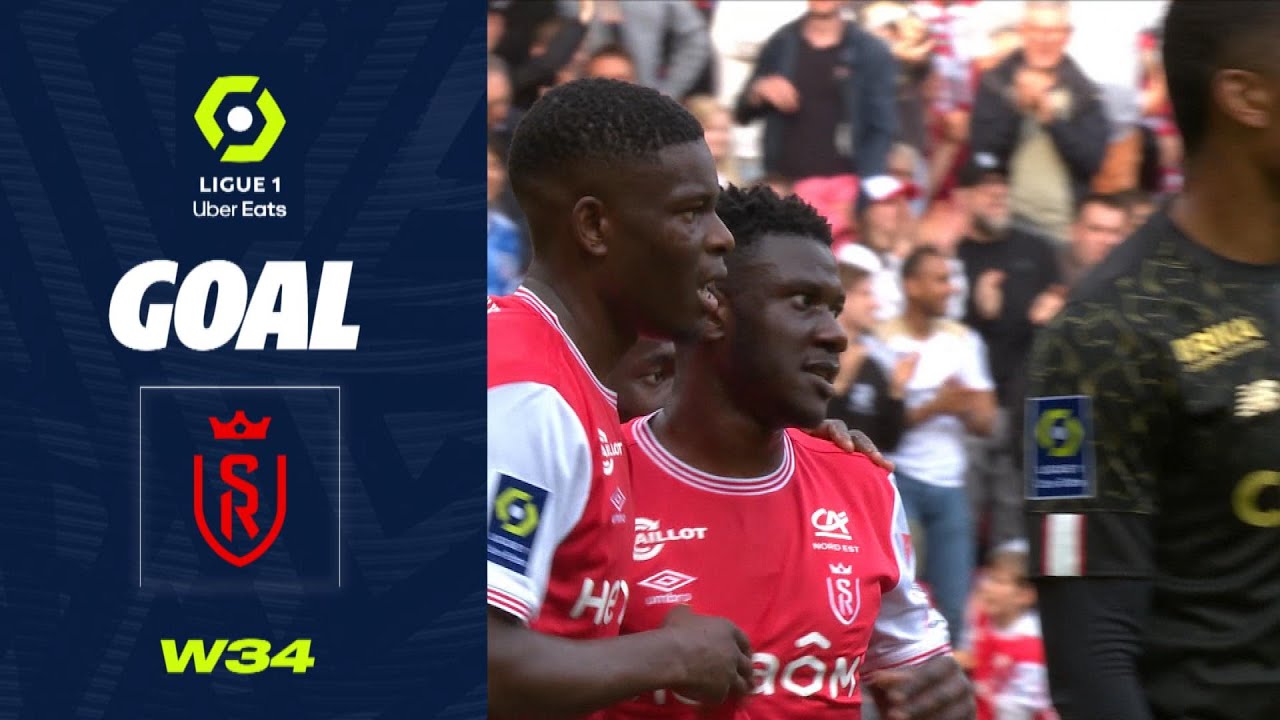 Goal Marshall MUNETSI (21' - SdR) STADE DE REIMS - LOSC LILLE (1-0) 22/23