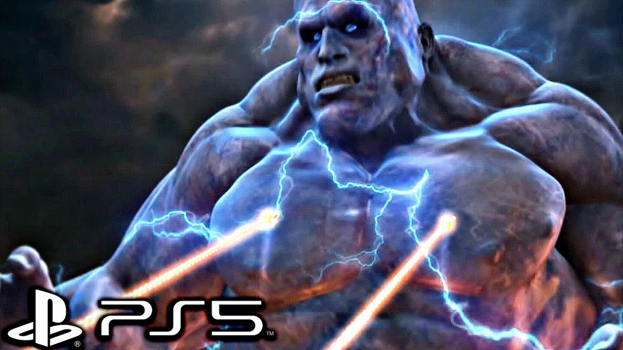 God of War 2 Remastered (PS5) - Atlas Boss Fight (4K 60FPS)