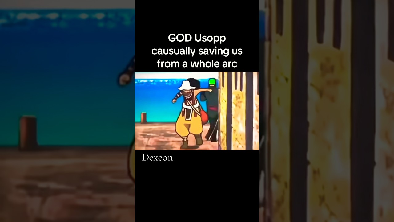 GOD Usopp casually saving us from a whole arc #anime #onepiece