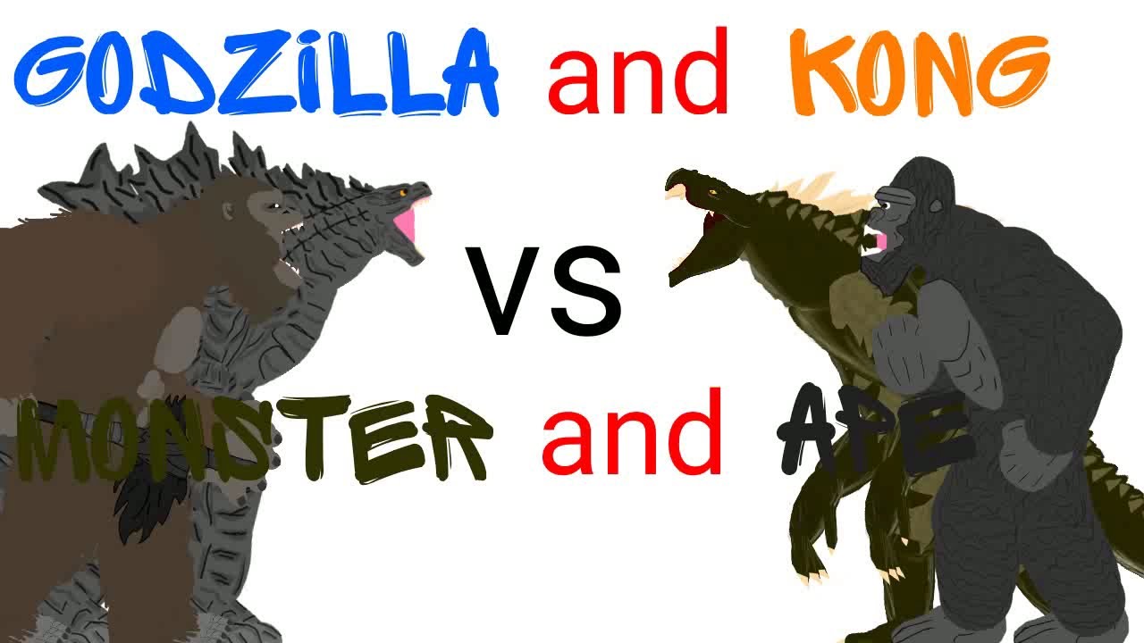 Godzilla & Kong vs Monster & ape dc2