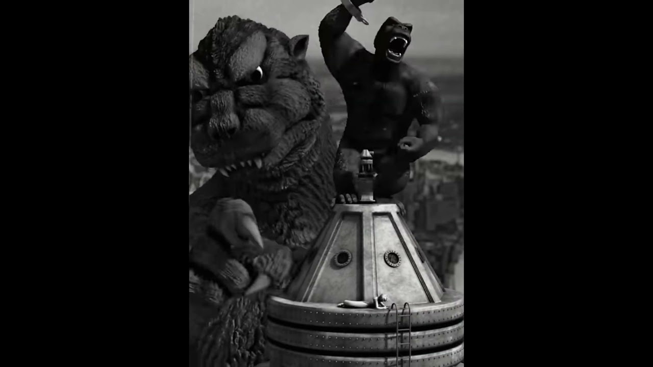 Godzilla Ruins the Original King Kong 💀☠️  #shorts #godzilla