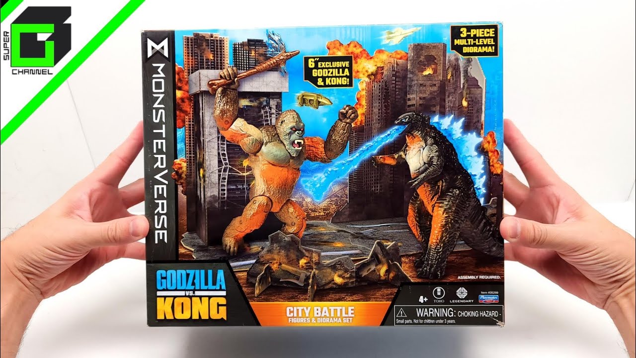 GODZILLA vs KONG City Battle Playset (Target Exclusive) UNBOXING and REVIEW