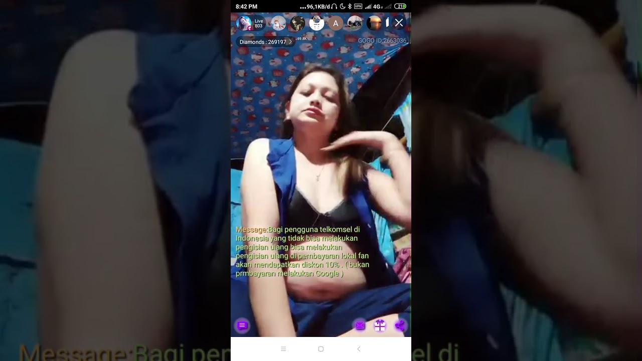 GOGO LIVE TANTE GIRANG PAMER SUSU (cocok buat pascol))