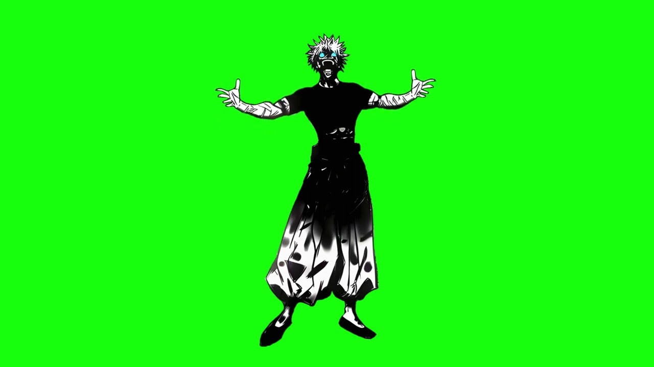 GOJO GREEN SCREEN MANGA ANIMATION (JJK) #capcutpc #gojo