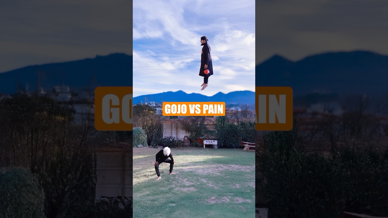 GOJO SATURU Fights PAIN!! #anime #jujutsukaisen #gojo #naruto #pain #gojosotaru