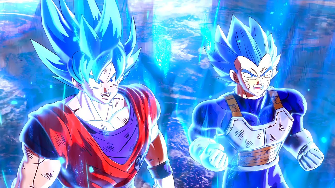Goku & Vegeta Go God To Blue VS Beerus! - Dragon Ball Xenoverse 2 Cutscene