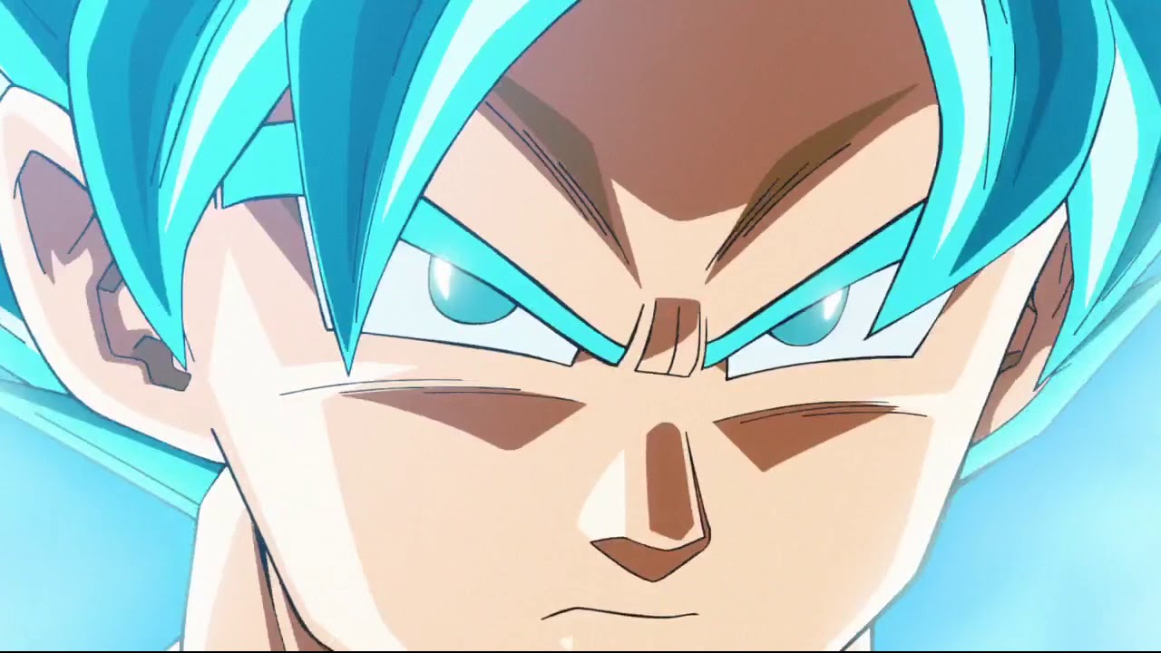 Goku Becomes Super Saiyan Blue For The First TIme [ Resurrection F]