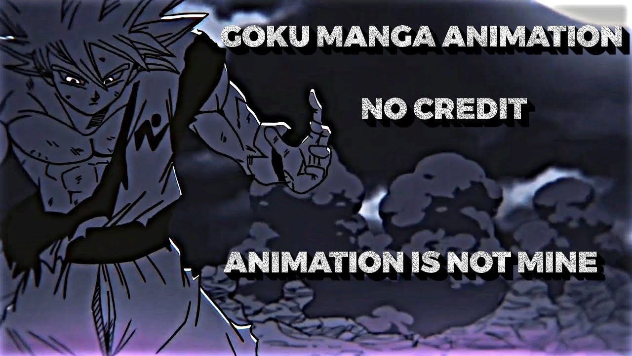Goku Manga Animation 4k Twixtor [Goku Manga Animation Scenepack]