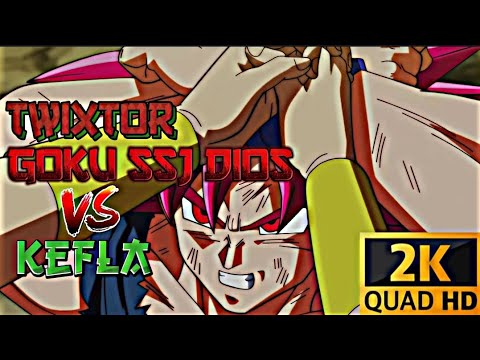 Goku ssj dios vs Kefla [Free Twixtor Clips] [Dragon Ball Super] 2K [1440p]