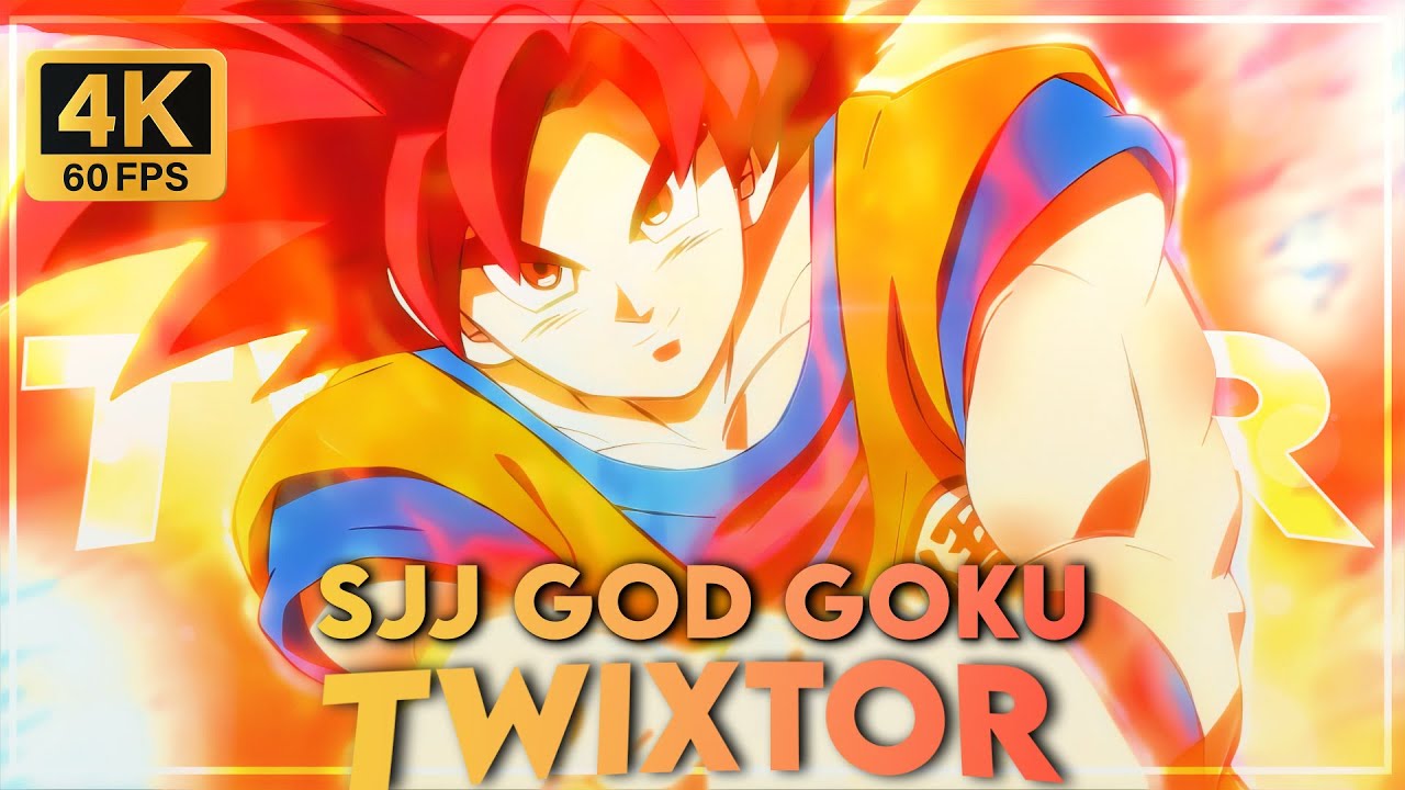 Goku SSJ God (Red) Twixtor Clips For Edit 4K60FPS