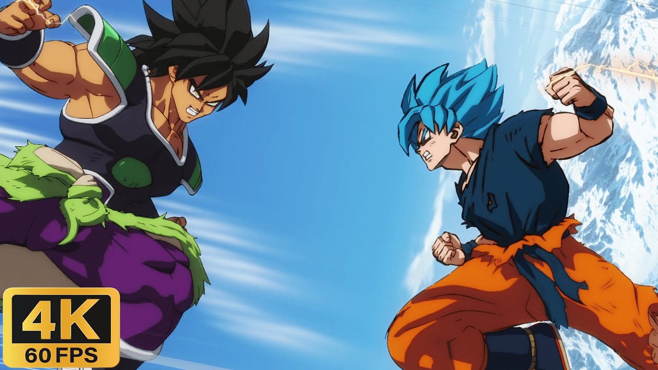 Goku Turns Super Saiyan Blue |  Dragon Ball Super: Broly [4K 60FPS]