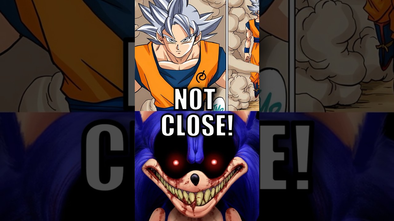 Goku vs Sonic.EXE Isn't Fair! #dragonball #shorts #sonicexe #goku