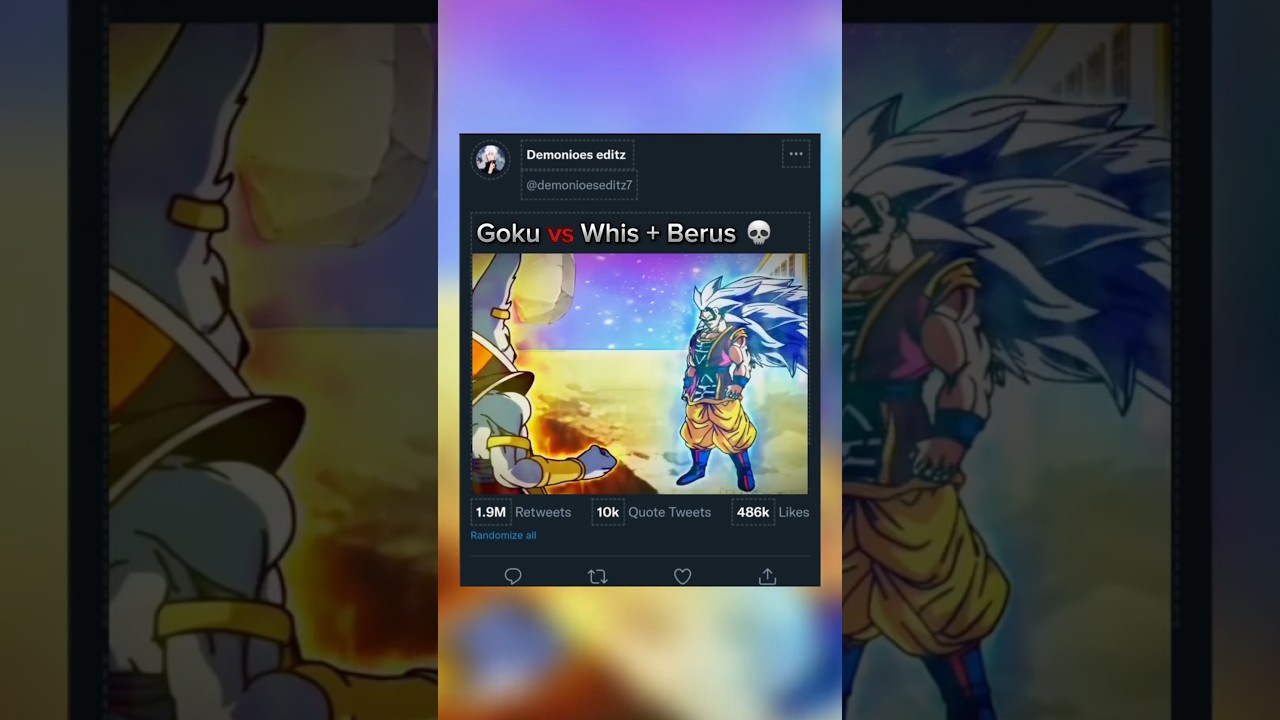 Goku vs whirus 🥵🥶 // goku attitude status // dragon ball super // #shorts
