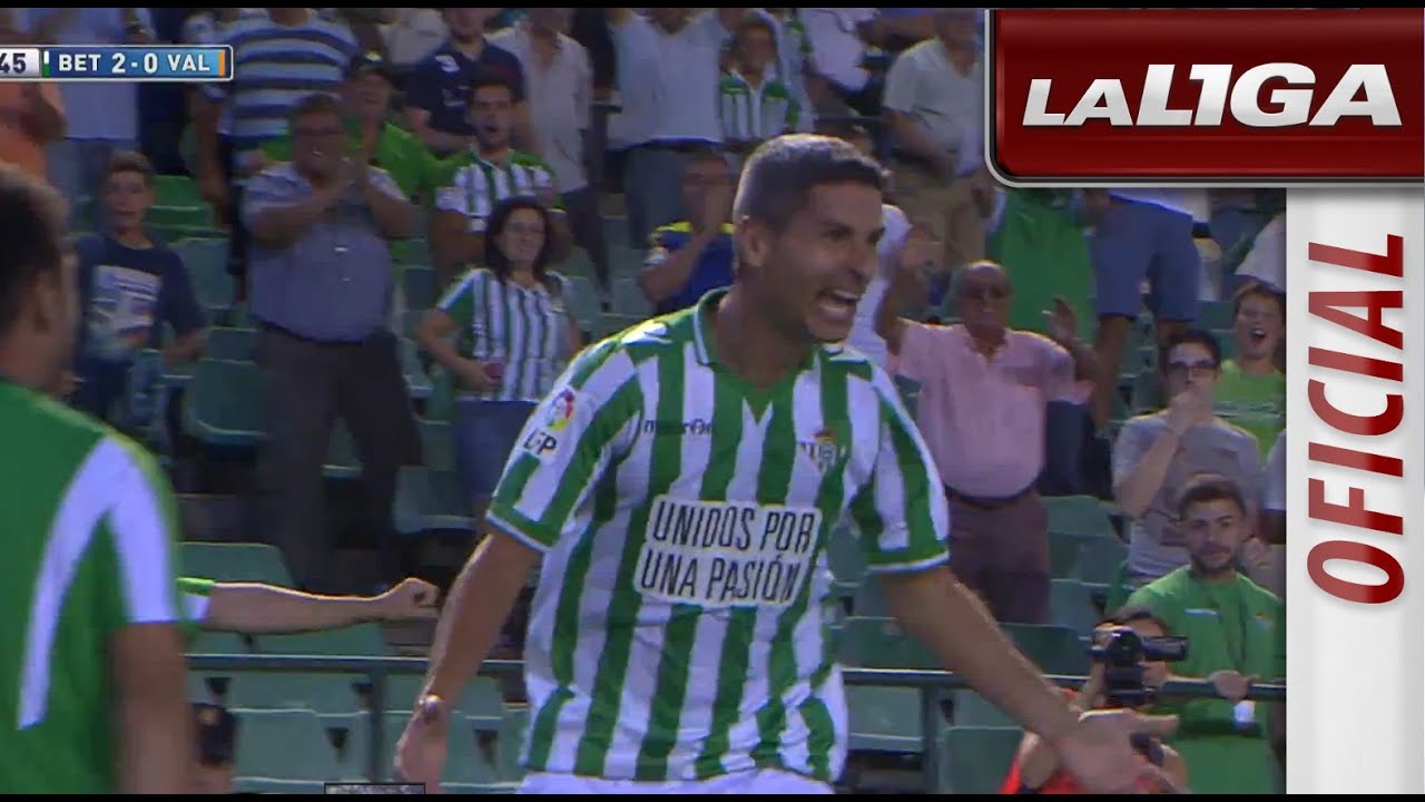 Gol de Salva Sevilla (2-0) en el Real Betis - Valencia CF - HD