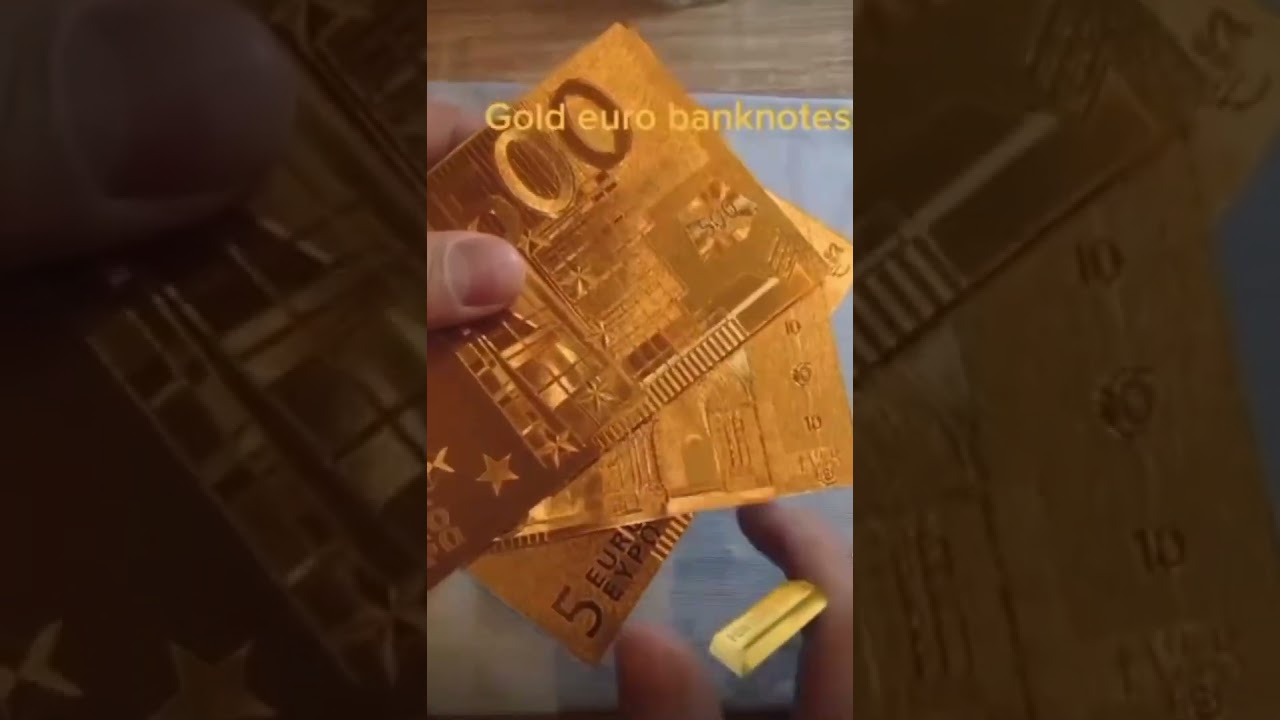 GOLD EURO BANK NOTES 💴 | THE NEW GOLD MONEY 💴