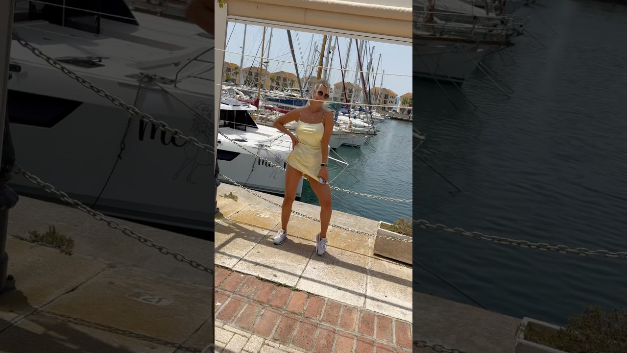 Golden Dress Vibes & Yacht Dreams | Come Aboard with Me 💛🌊 #Catamaran #DivaAngel