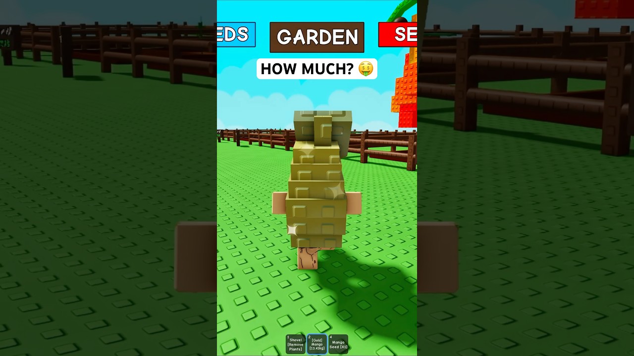 Golden Mango in Grow A Garden 😮 #roblox