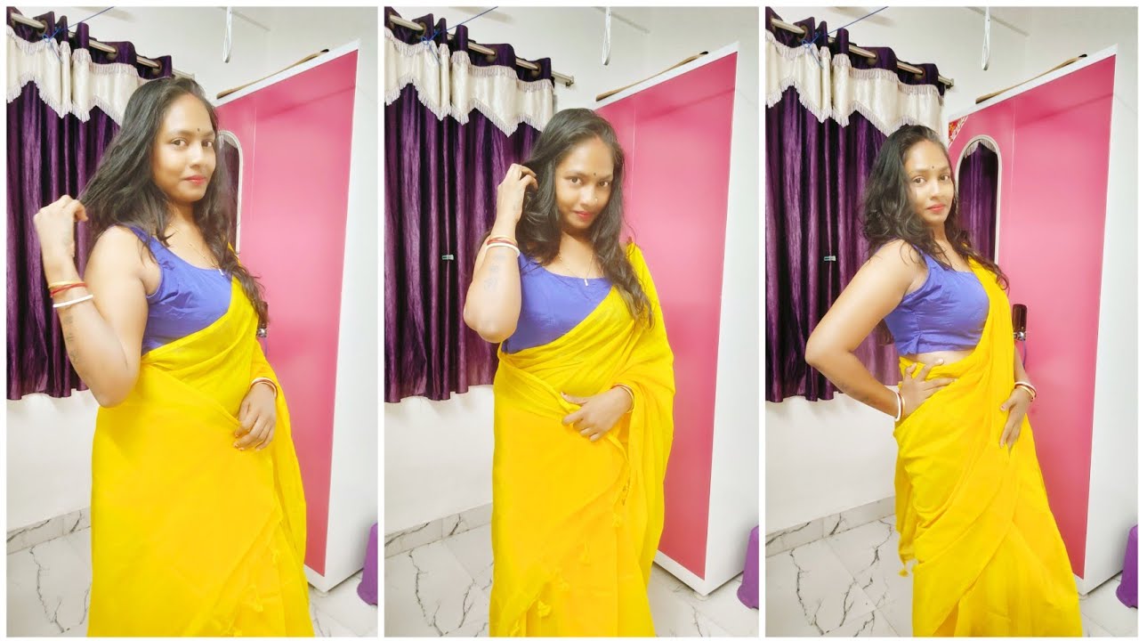 Good Morning Friends / Starting A New Day With A New Beautiful Yellow Saree