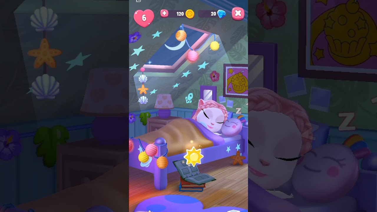 Goodnight Everyone | Angela is sleeping 😌😌 My Talking Angela #shorts #talkingangela #ytshorts #246