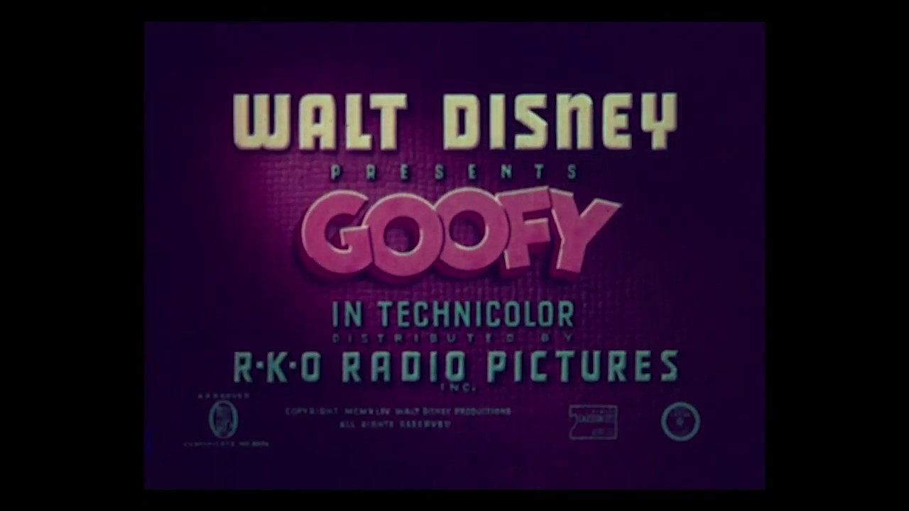 Goofy – Tiger Trouble (1945) – original RKO titles