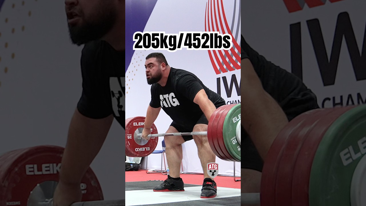 Gor Minasyan (Bahrain 🇧🇭) 205kg / 452lbs Slow Motion 2024 World Training Hall #weightlifting