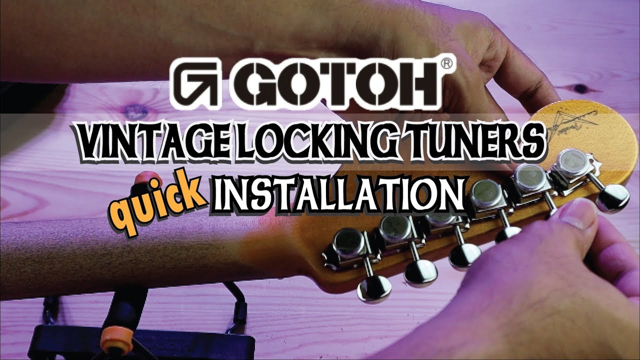 GOTOH VINTAGE LOCKING TUNERS QUICK INSTALLATION | ALVIN DE LEON (2019)