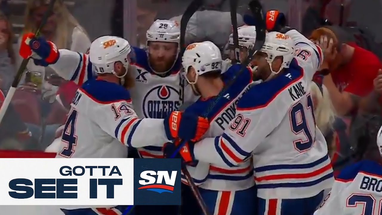Gotta See It: Oilers' Leon Draisaitl Scores OT Winner With One Hand To Even Series