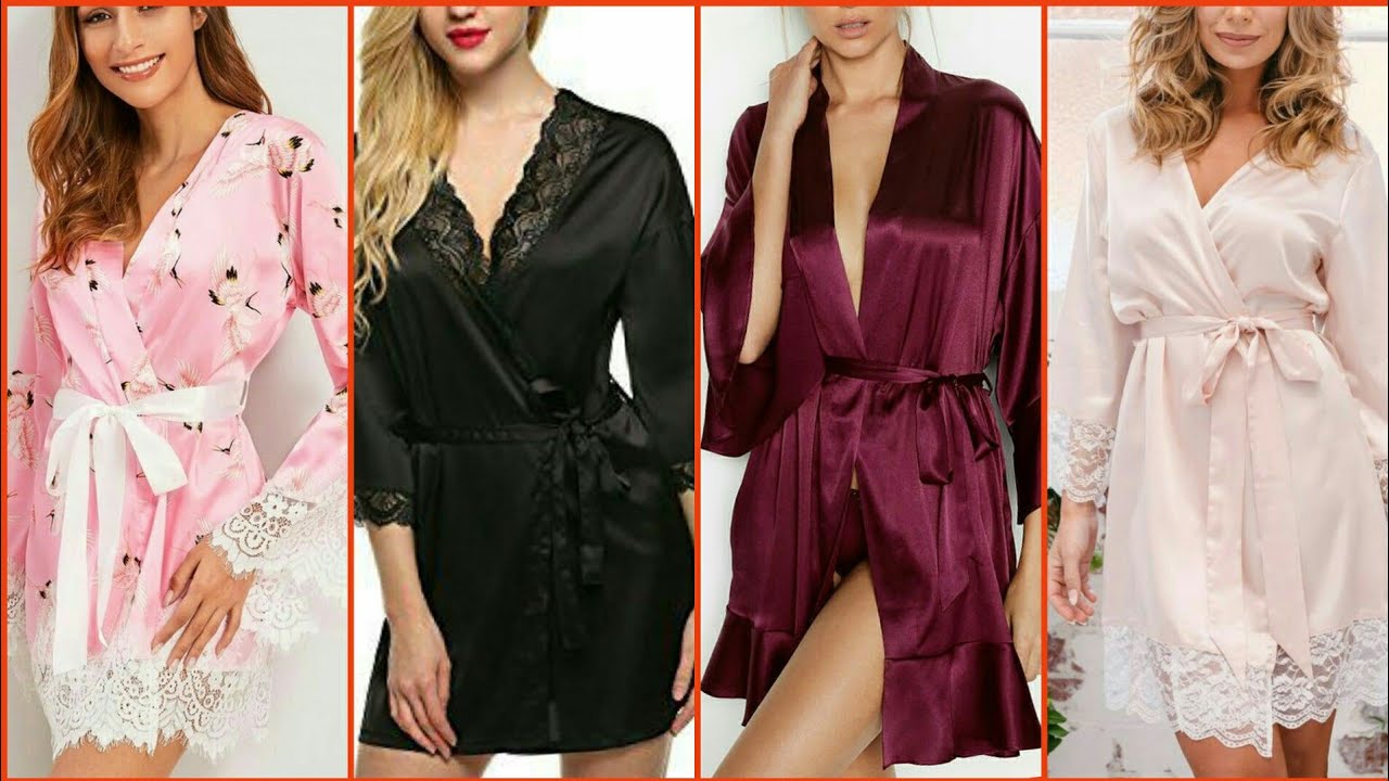 Gourgeos and Fabulous Hottest Silk Satin Nightwear Ideas