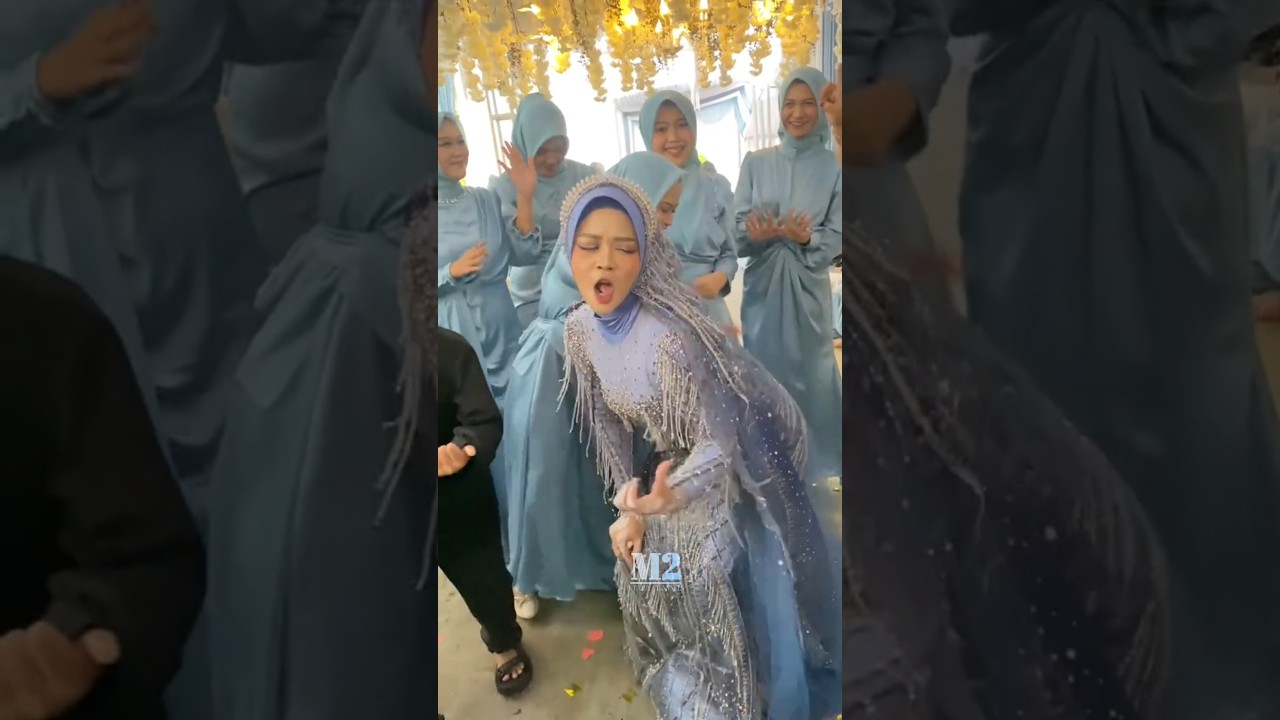 goyangan pengantin wanita bikin heboh ‼️‼️‼️ #pengantinviral #goyang #joget #heboh #nikah #manten