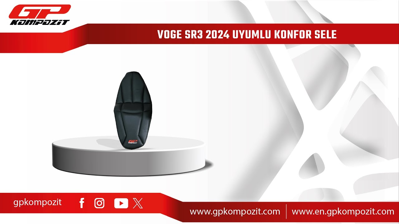 GP Kompozit Voge SR3 2024 Uyumlu Motosiklet Konfor Sele Kılıfı Montajı