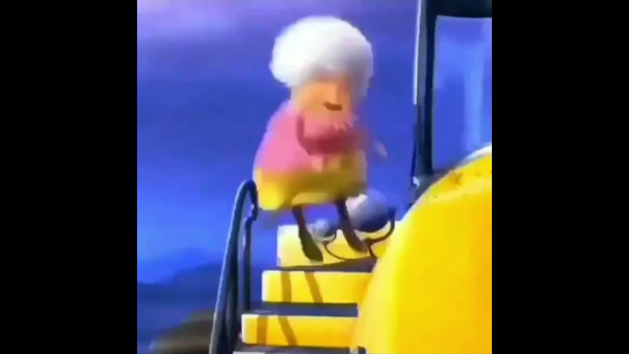 Grammy norma falls down the stairs