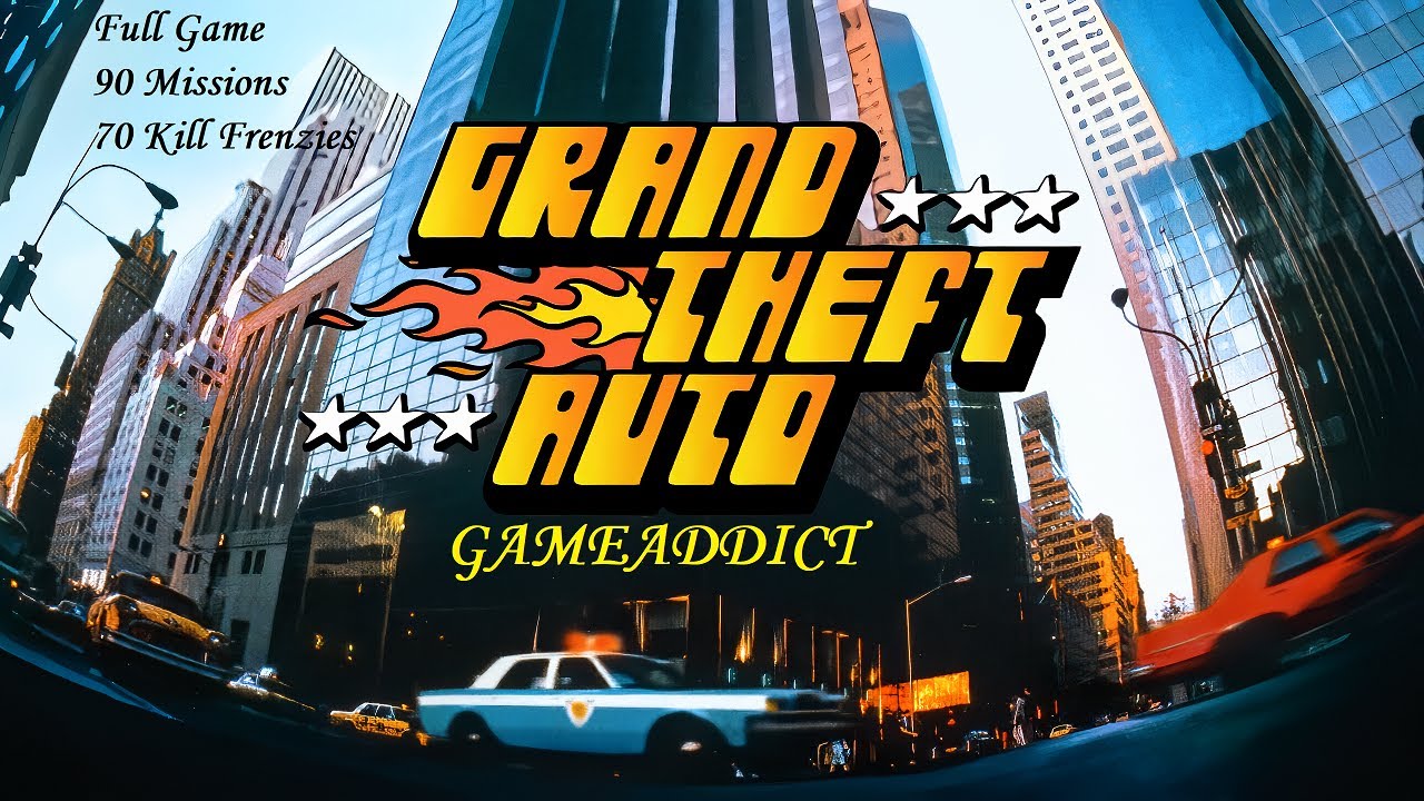 GRAND THEFT AUTO 1 - 1997 : Full Game - All 90 Missions And 70 Kill Frenzies