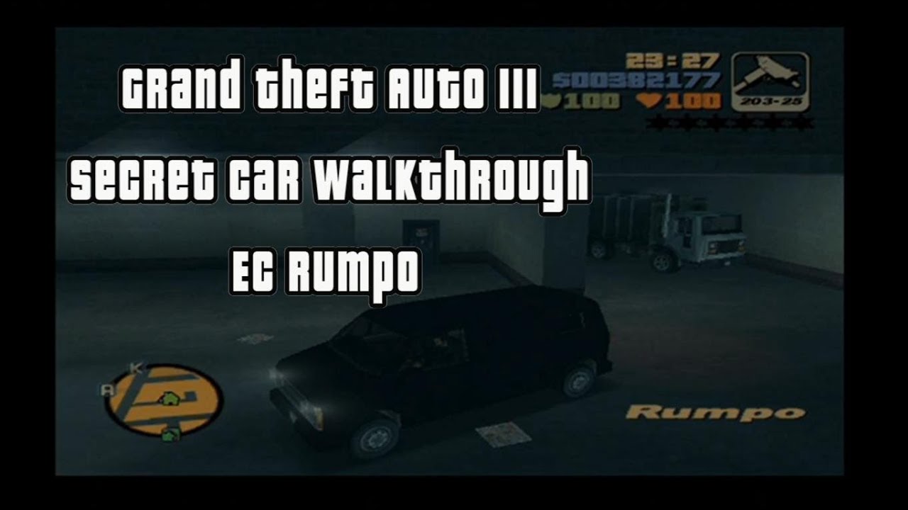 Grand Theft Auto III - Secret Car Walkthrough Part 6 - EC Rumpo