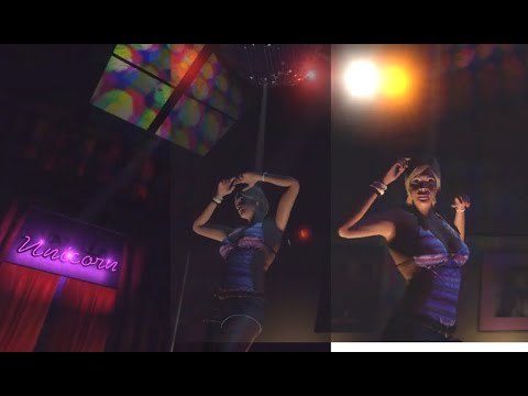 Grand Theft Auto V  Tracey De Santa, dancing at the Vanilla Unicorn.